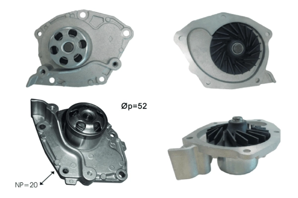 Water Pump, engine cooling (TPAE0038)