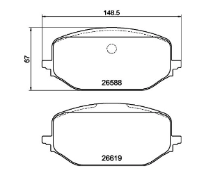 Brake Pad Set, disc brake (TPF0494)