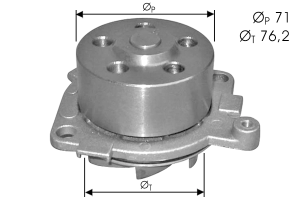 Water Pump, engine cooling (TPAE0077)