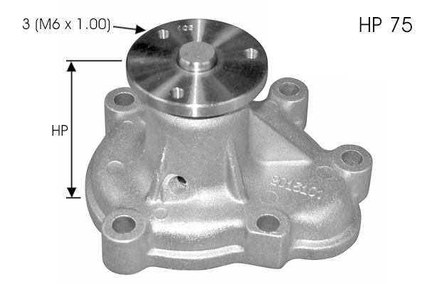 Water Pump, engine cooling (TPAE0037)