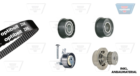 Water Pump & Timing Belt Kit (KT 1590W1)