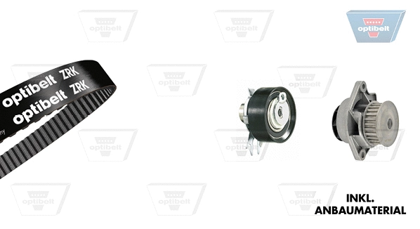 Water Pump & Timing Belt Kit (KT 1034W3)