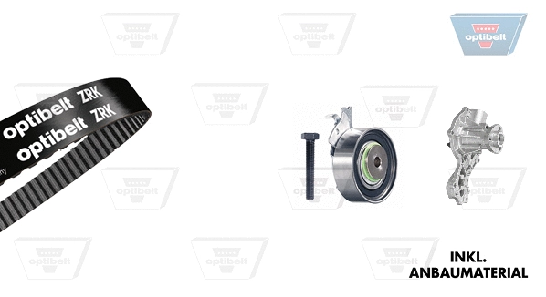 Water Pump & Timing Belt Kit (KT 1002W3)