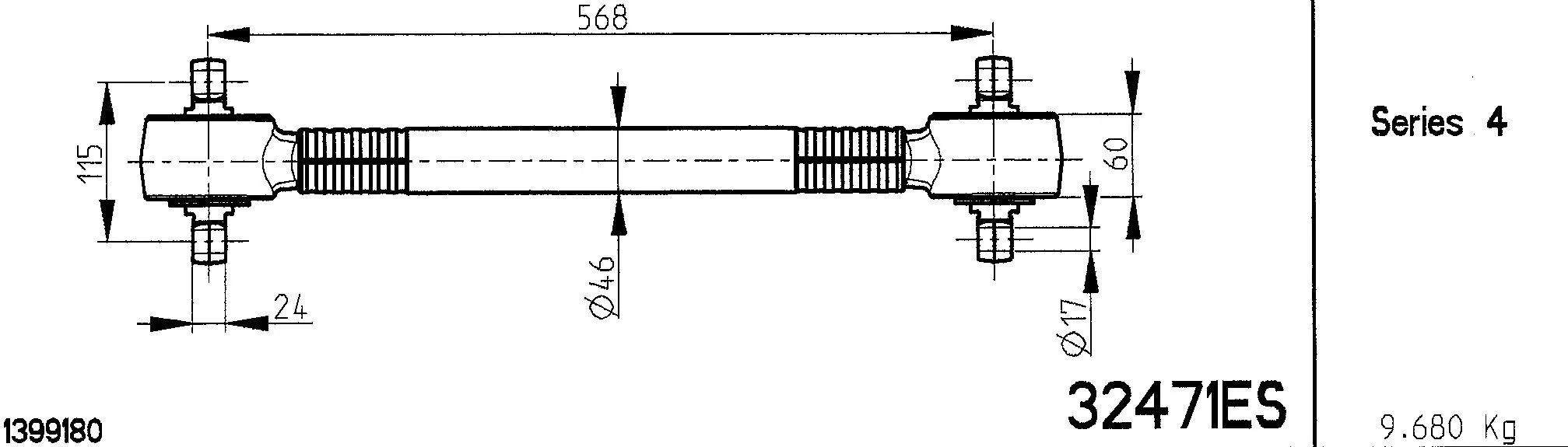 Guide Ring, stabiliser coupling rod (32471ES)