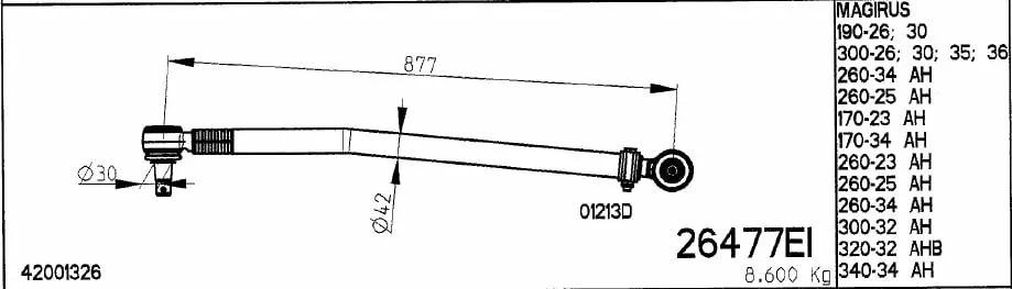 Spacer Disc, connector rod (26477EI)