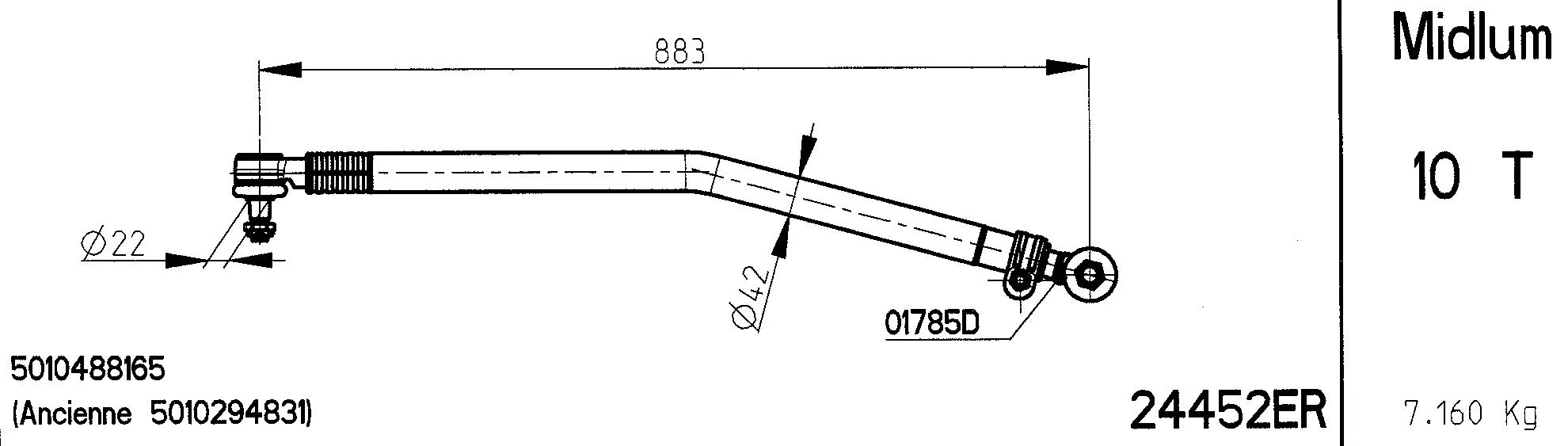 Centre Rod Assembly (24452ER)