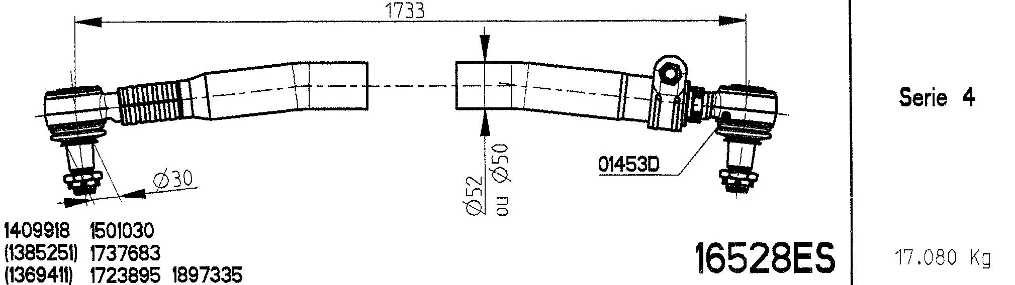 Spacer Disc, connector rod (16528ES)