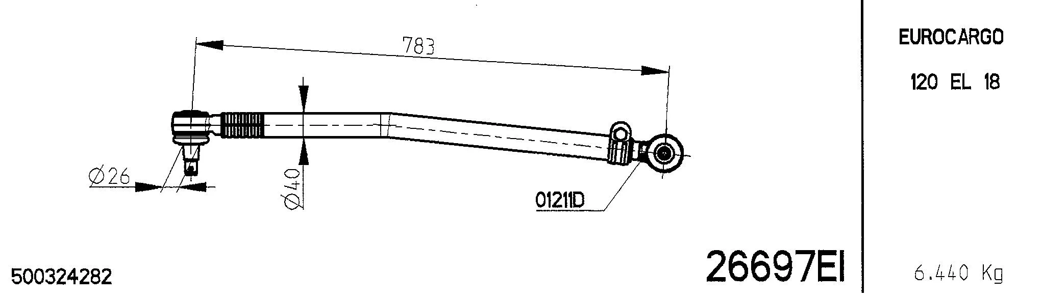 Spacer Disc, connector rod (26697EI)