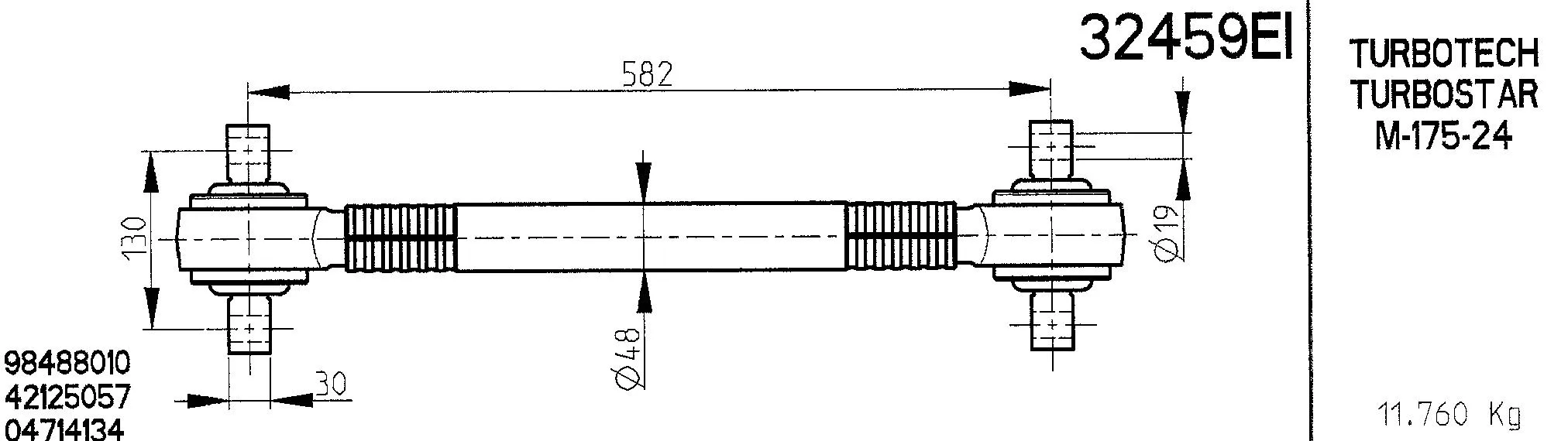 Guide Ring, stabiliser coupling rod (32459EI)