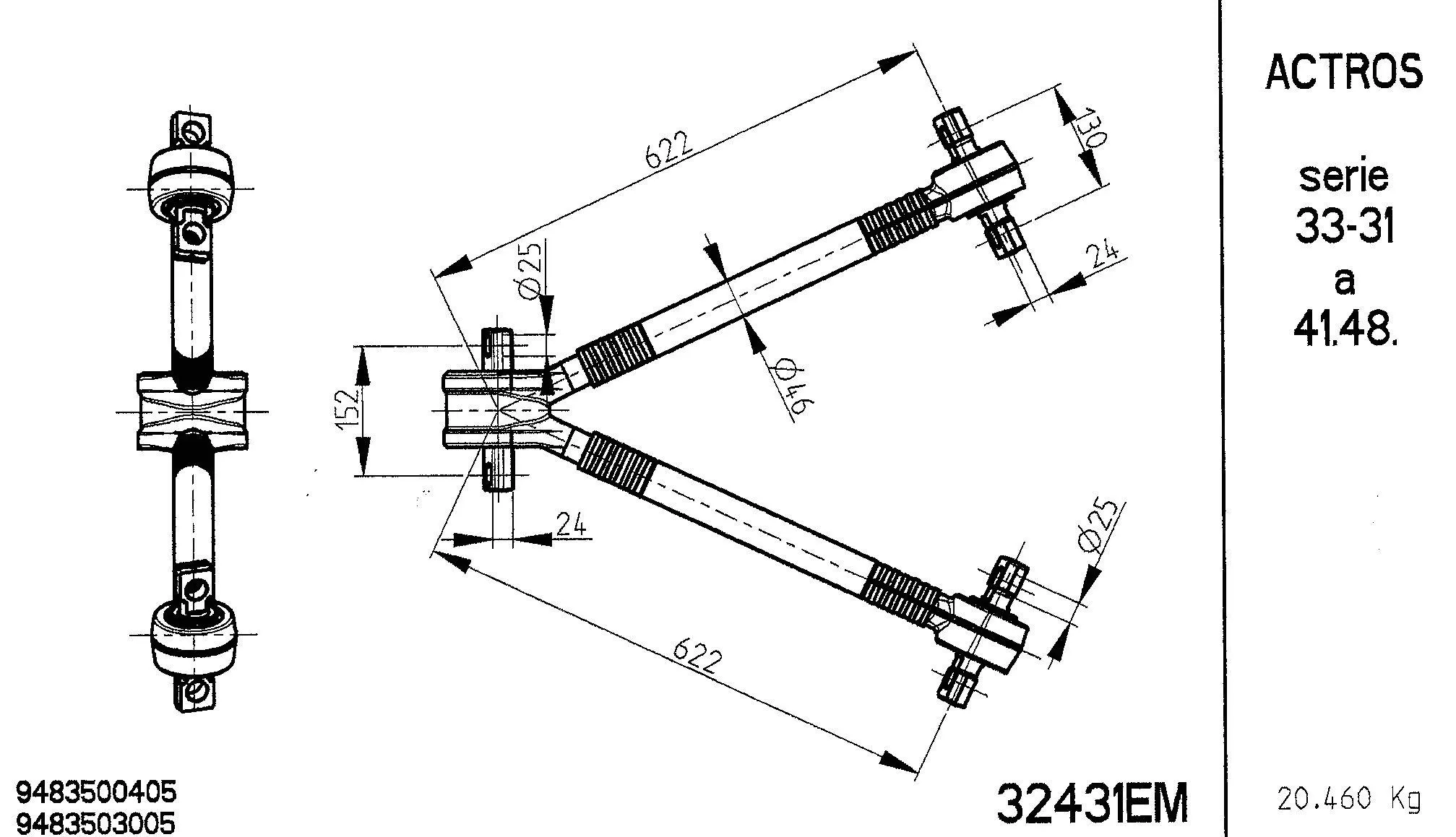 Spacer Disc, connector rod (32431EM)