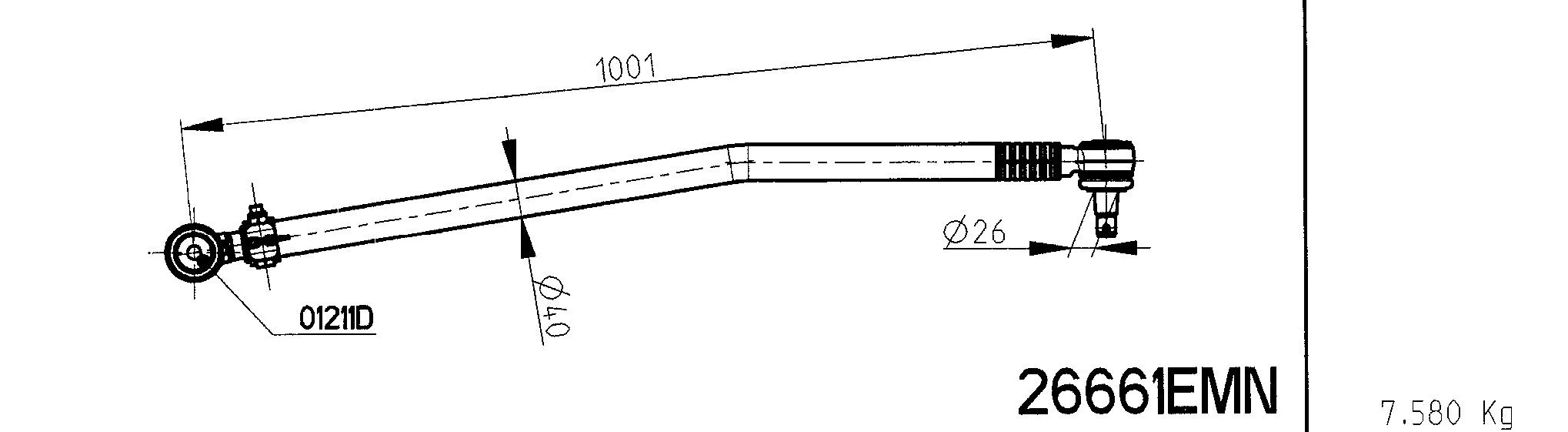 Spacer Disc, connector rod (26661EMN)
