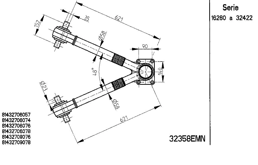Guide Ring, stabiliser coupling rod (32358EMN)