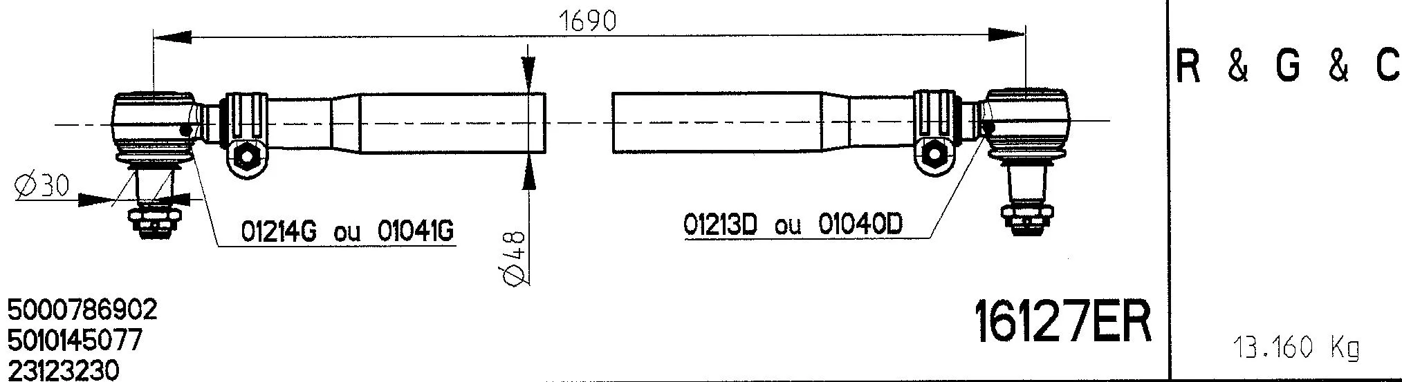 Spacer Disc, connector rod (16127ER)