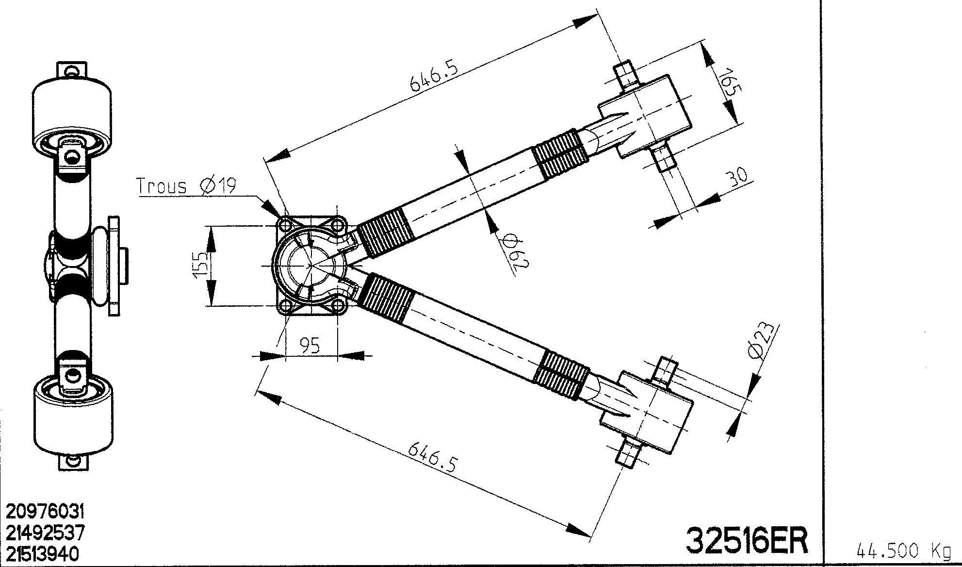 Guide Ring, stabiliser coupling rod (32516ER)