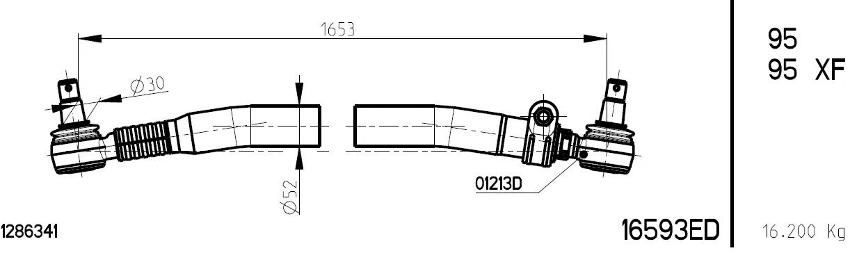 Spacer Disc, connector rod (16593ED)