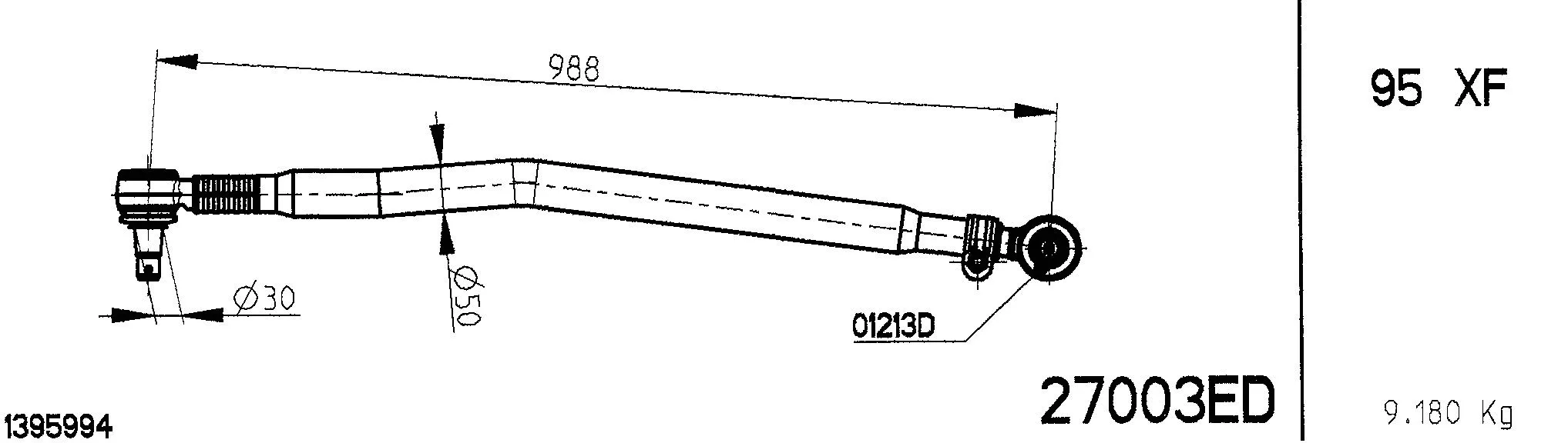 Spacer Disc, connector rod (27003ED)