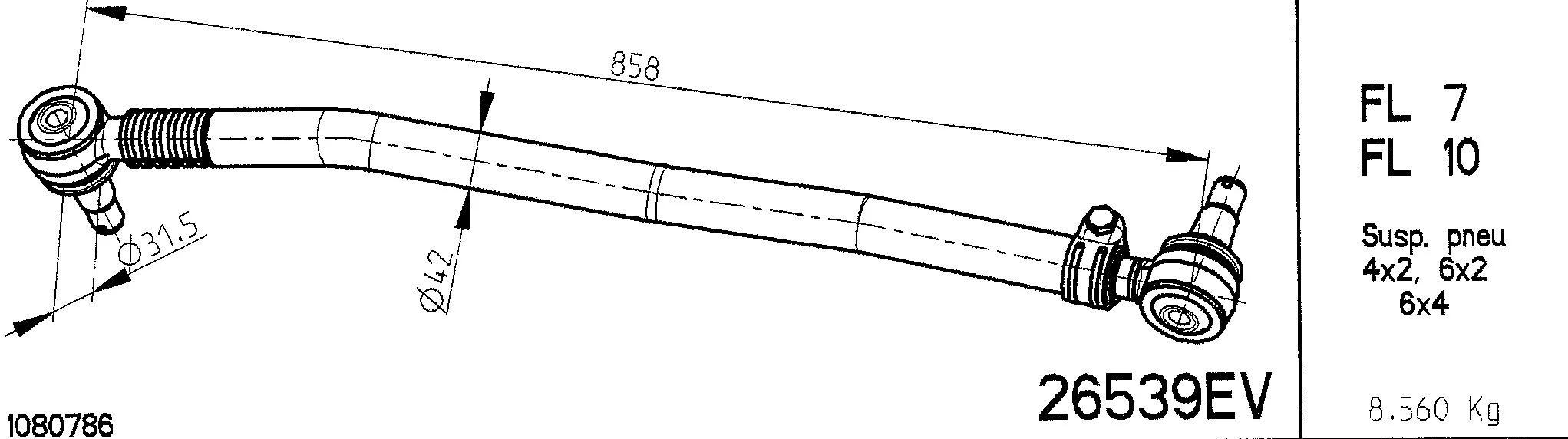 Centre Rod Assembly (26539EV)