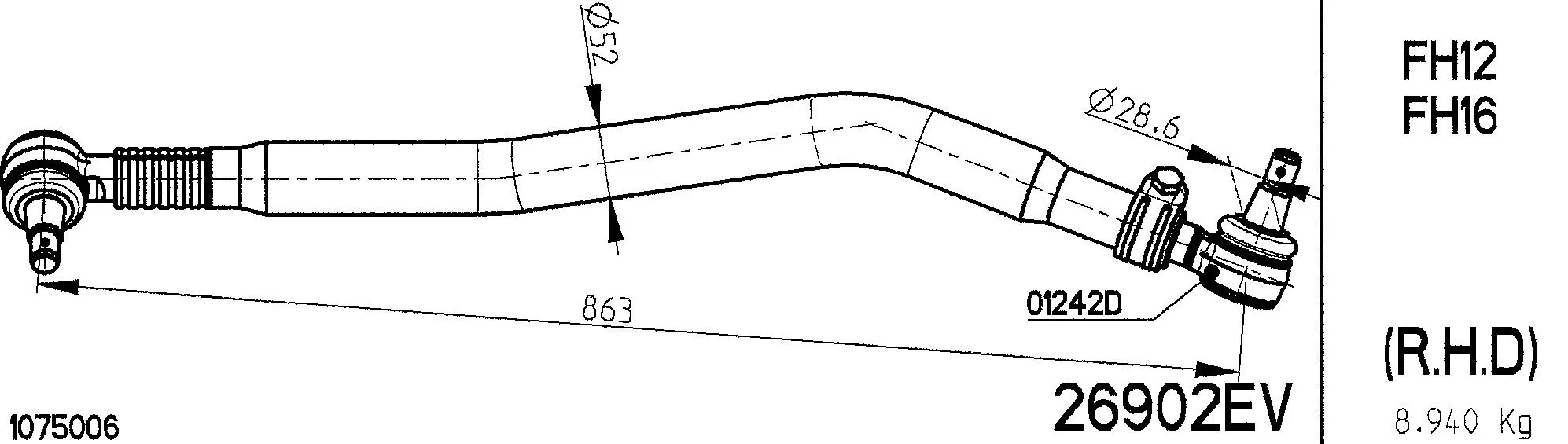 Centre Rod Assembly (26902EV)