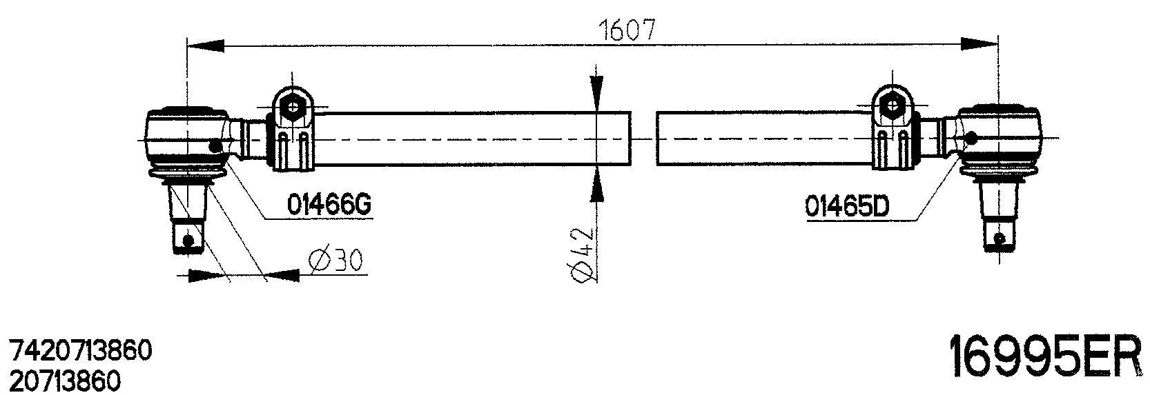 Spacer Disc, connector rod (16995ER)