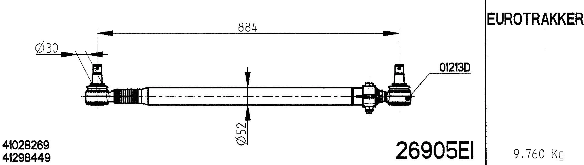 Spacer Disc, connector rod (26905EI)