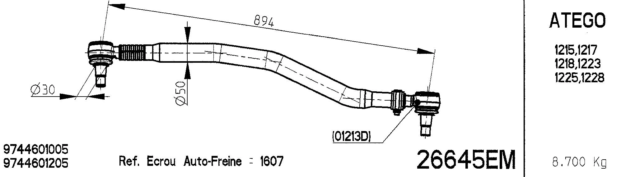 Centre Rod Assembly (26645EM)