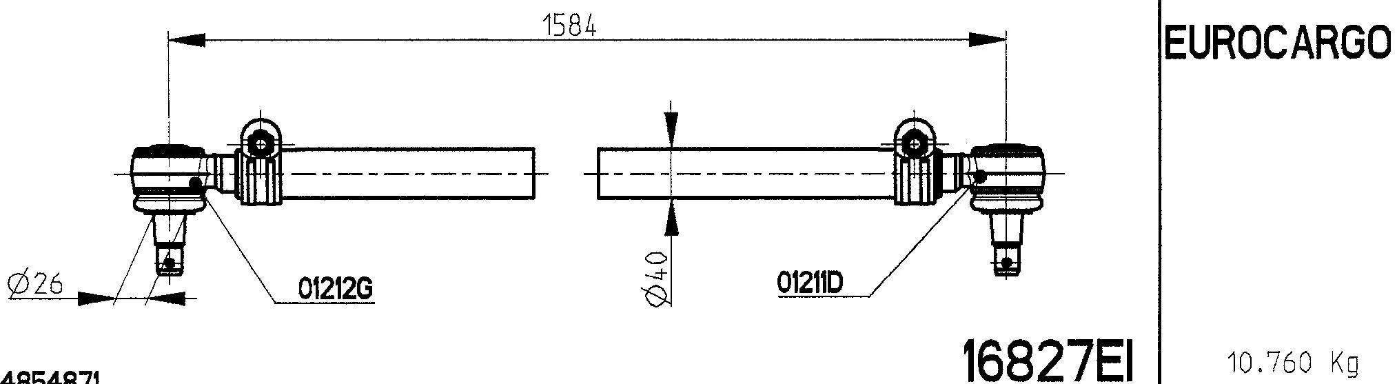 Spacer Disc, connector rod (16827EI)