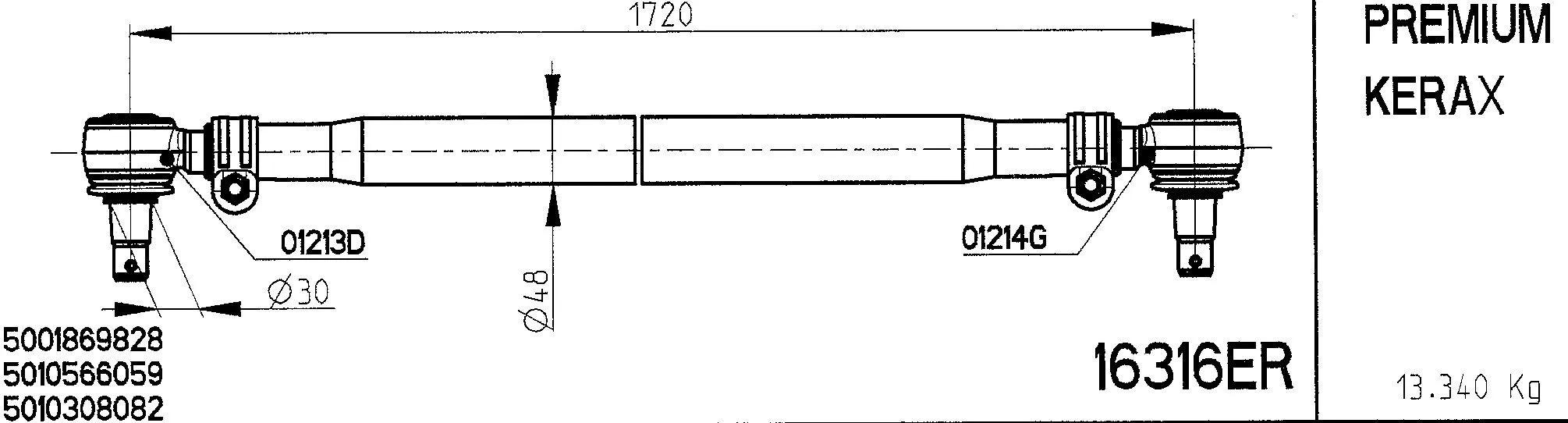Spacer Disc, connector rod (16316ER)