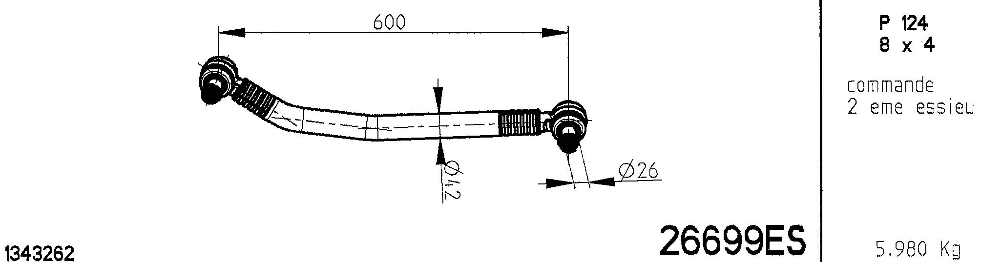 Centre Rod Assembly (26699ES)