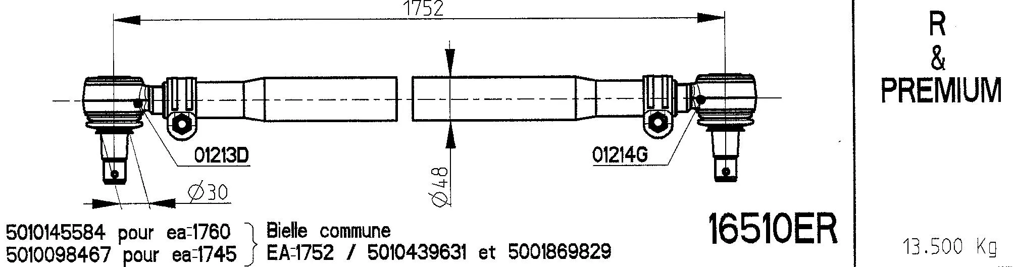Spacer Disc, connector rod (16510ER)