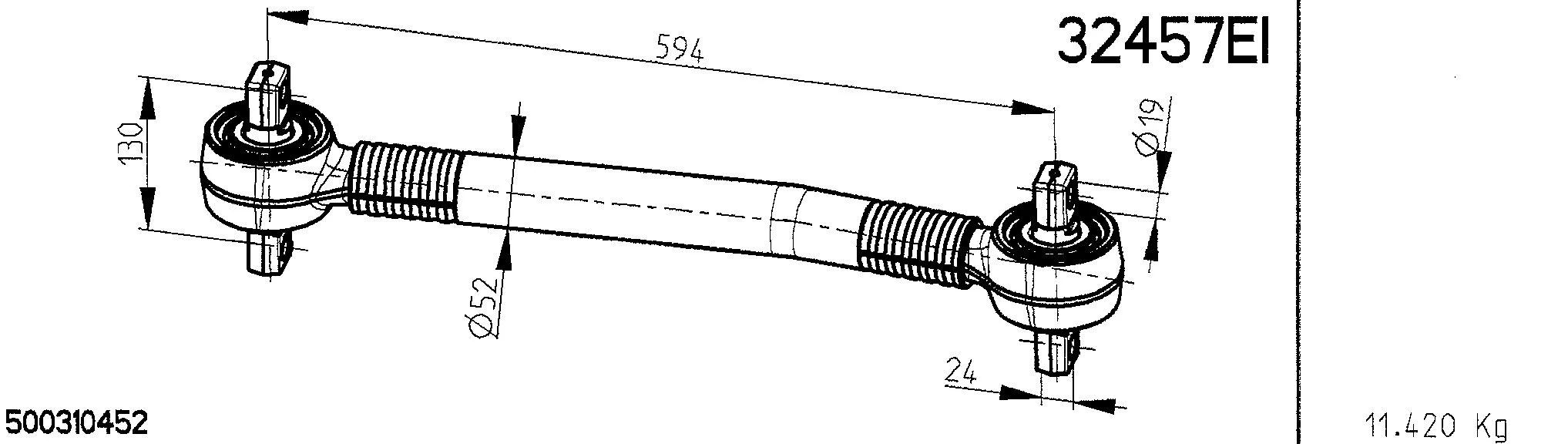 Guide Ring, stabiliser coupling rod (32457EI)
