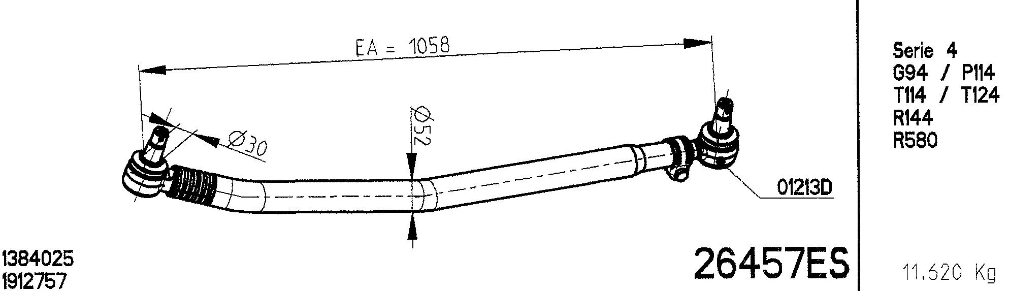 Centre Rod Assembly (26457ES)