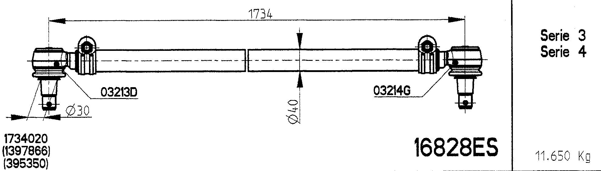 Spacer Disc, connector rod (16828ES)