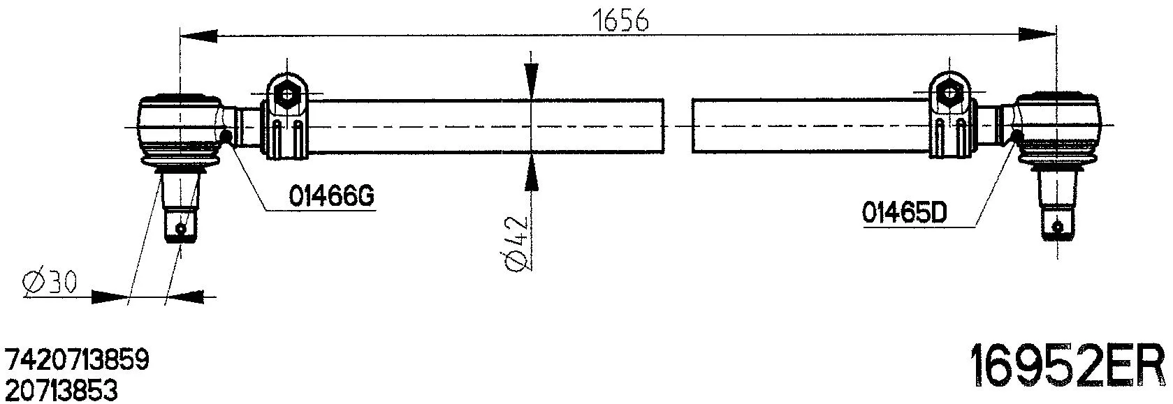 Spacer Disc, connector rod (16952ER)