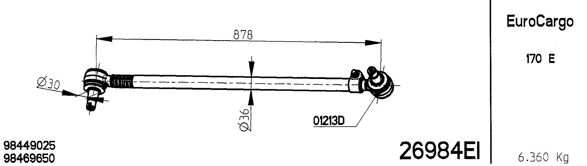 Spacer Disc, connector rod (26984EI)