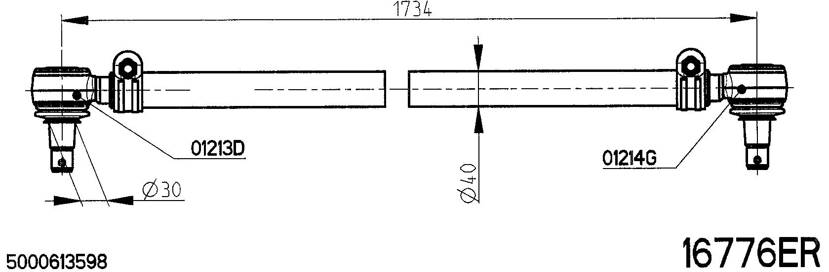 Spacer Disc, connector rod (16776ER)