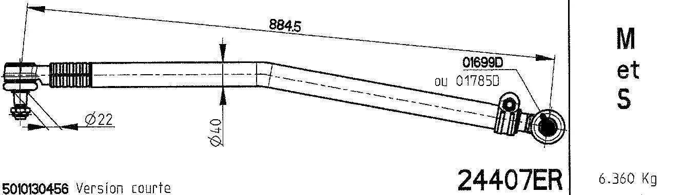 Centre Rod Assembly (24407ER)