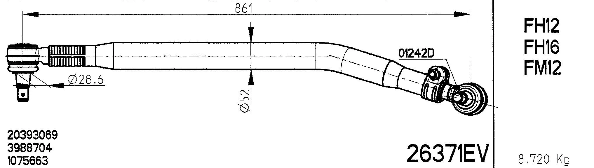 Centre Rod Assembly (26371EV)