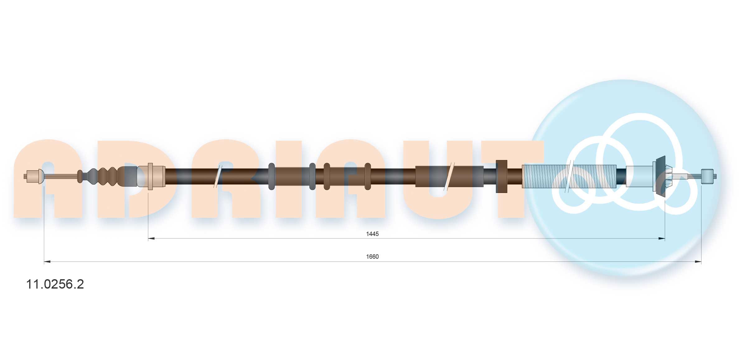 Cable Pull, parking brake (11.0256.2)