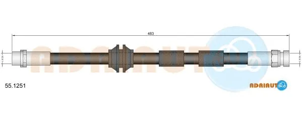 Brake Hose (55.1251)