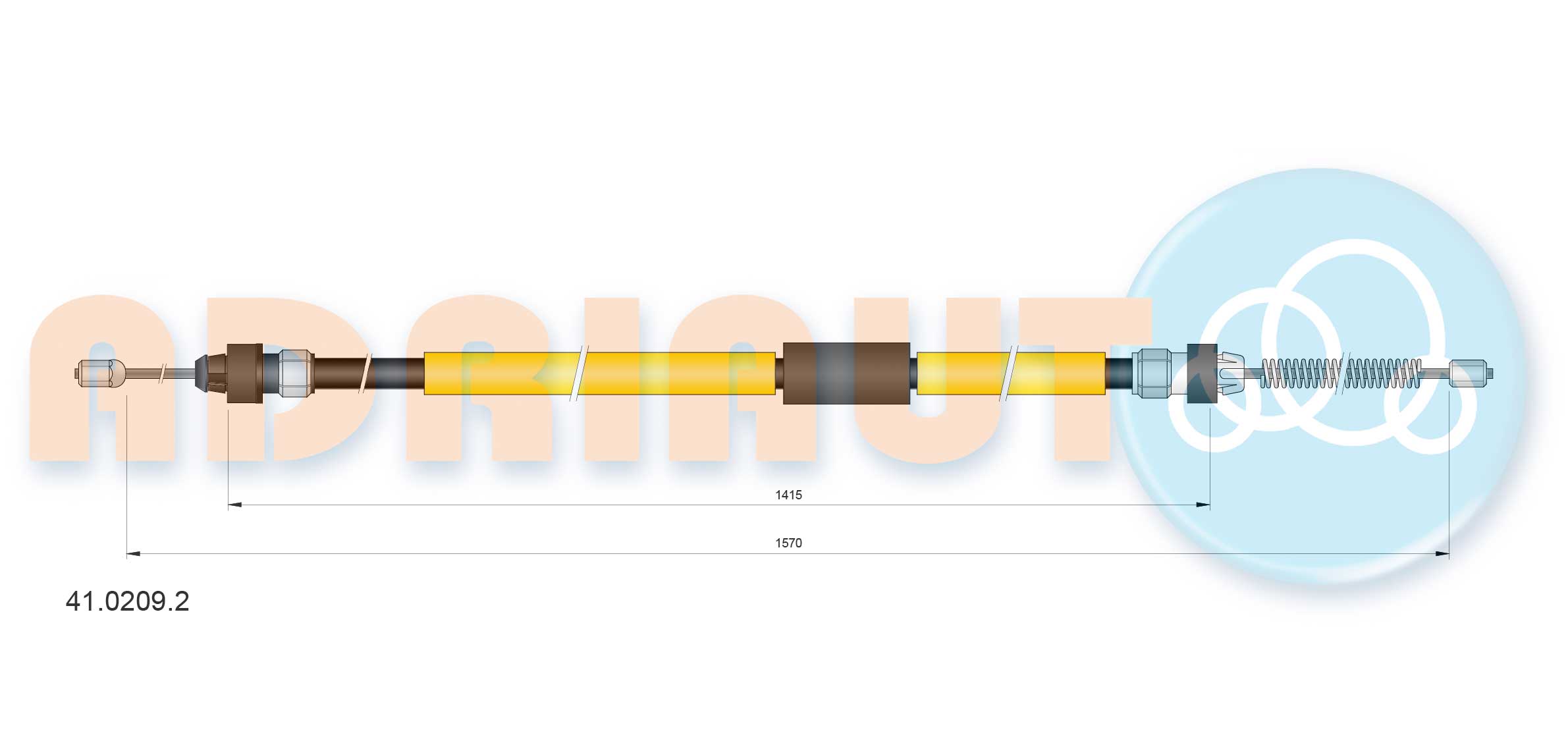 Cable Pull, parking brake (41.0209.2)