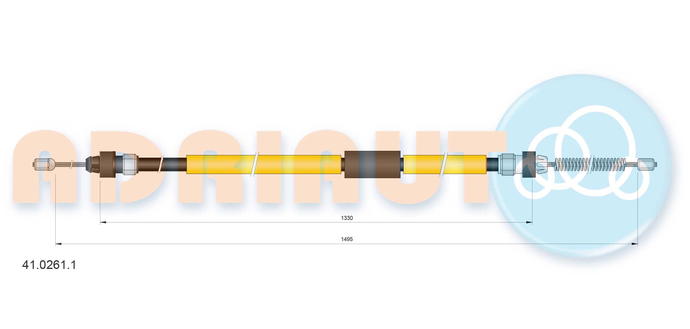 Cable Pull, parking brake (41.0261.1)
