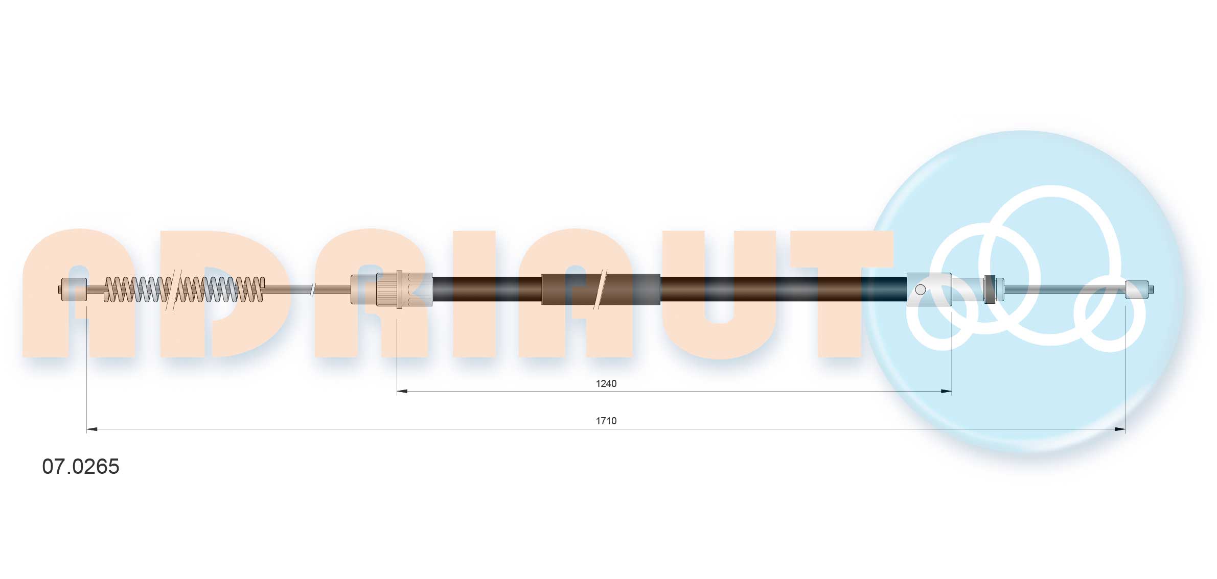 Cable Pull, parking brake (07.0265)