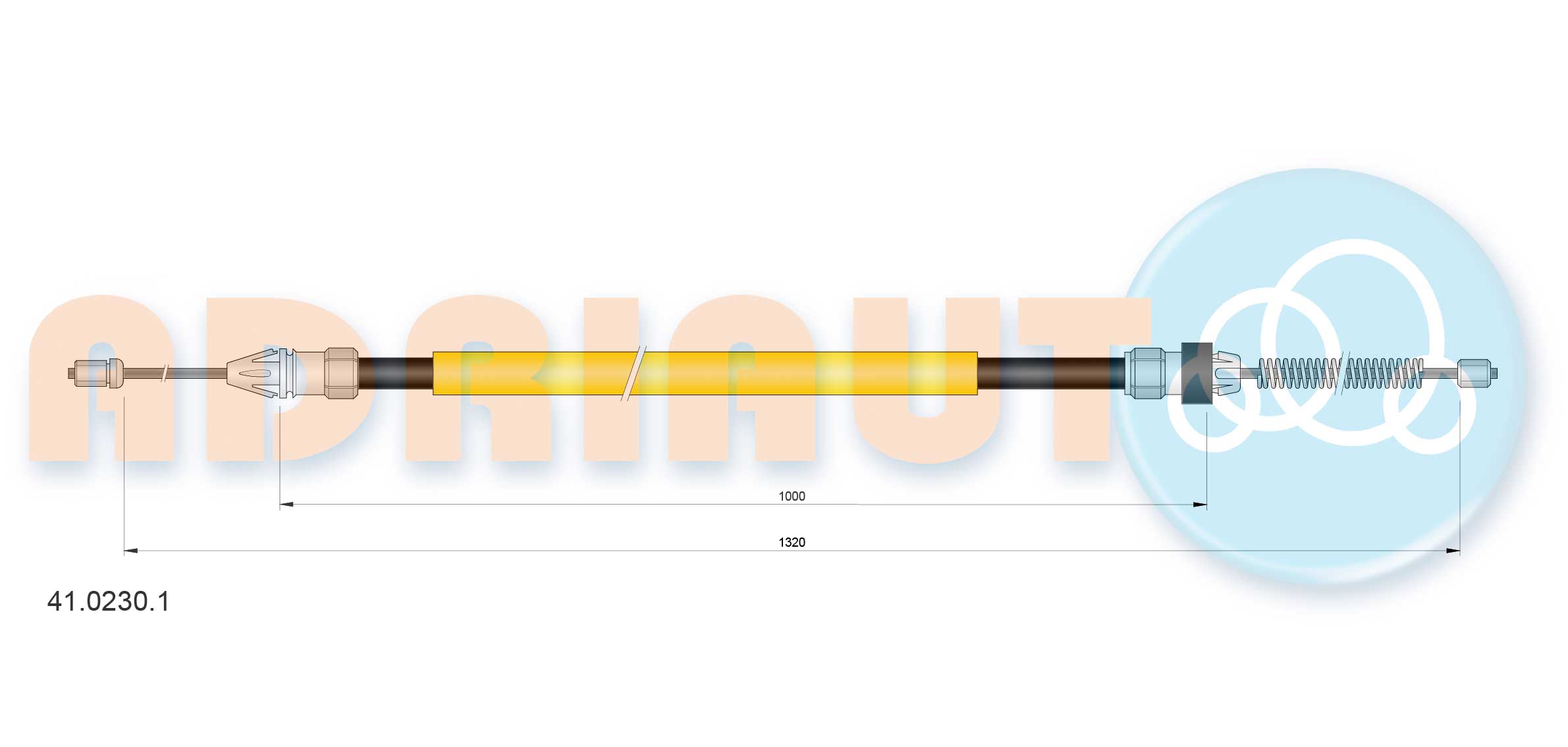 Cable Pull, parking brake (41.0230.1)