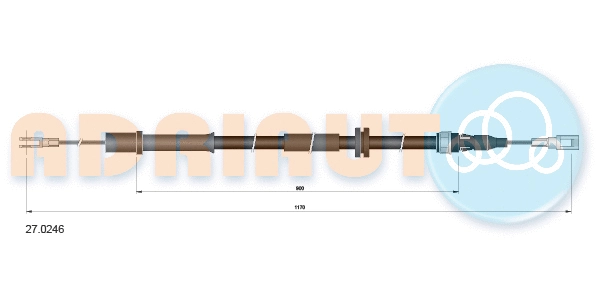 Cable Pull, parking brake (27.0246)