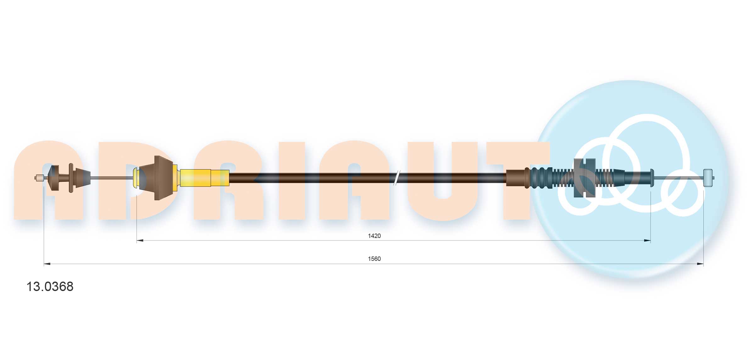 Accelerator Cable (13.0368)