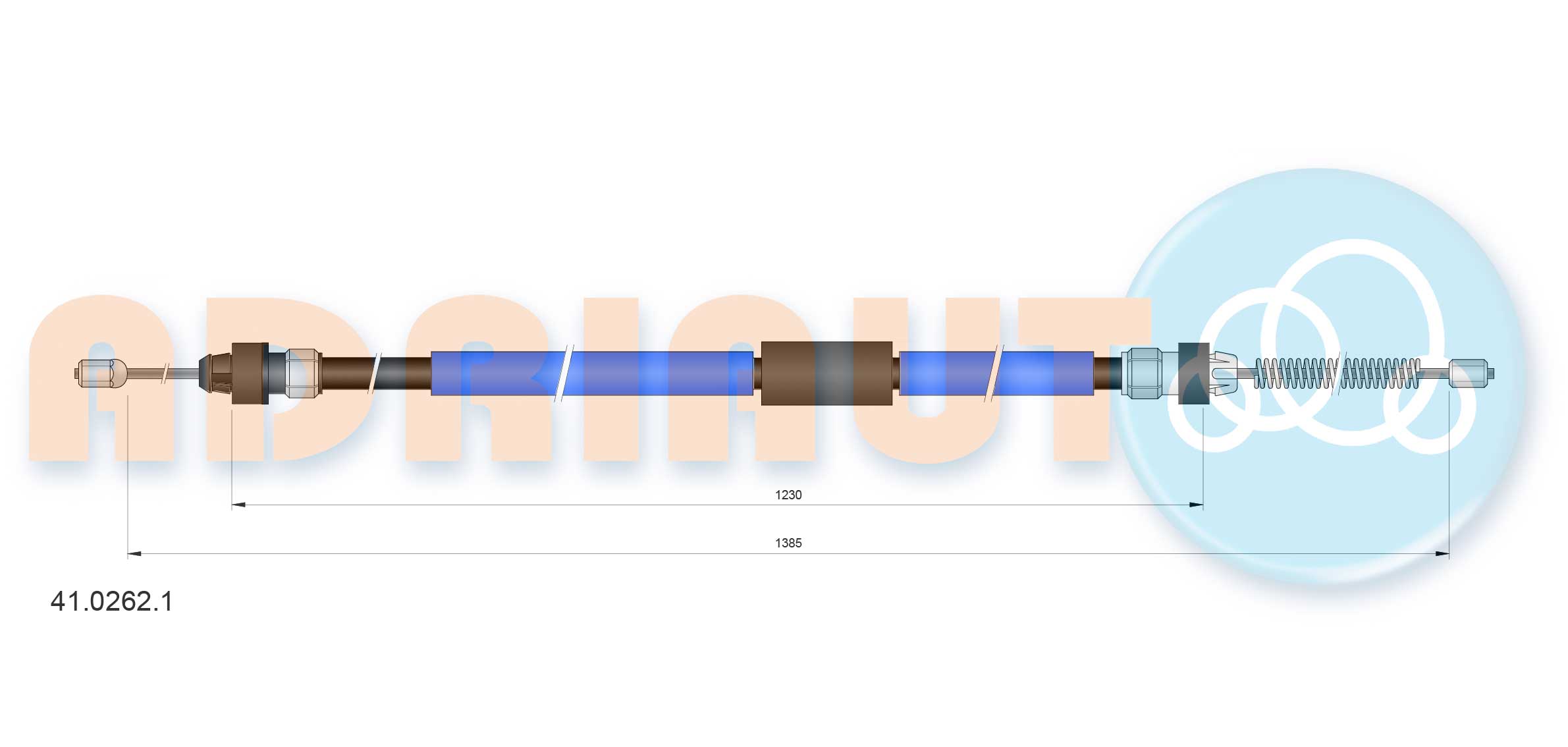Cable Pull, parking brake (41.0262.1)