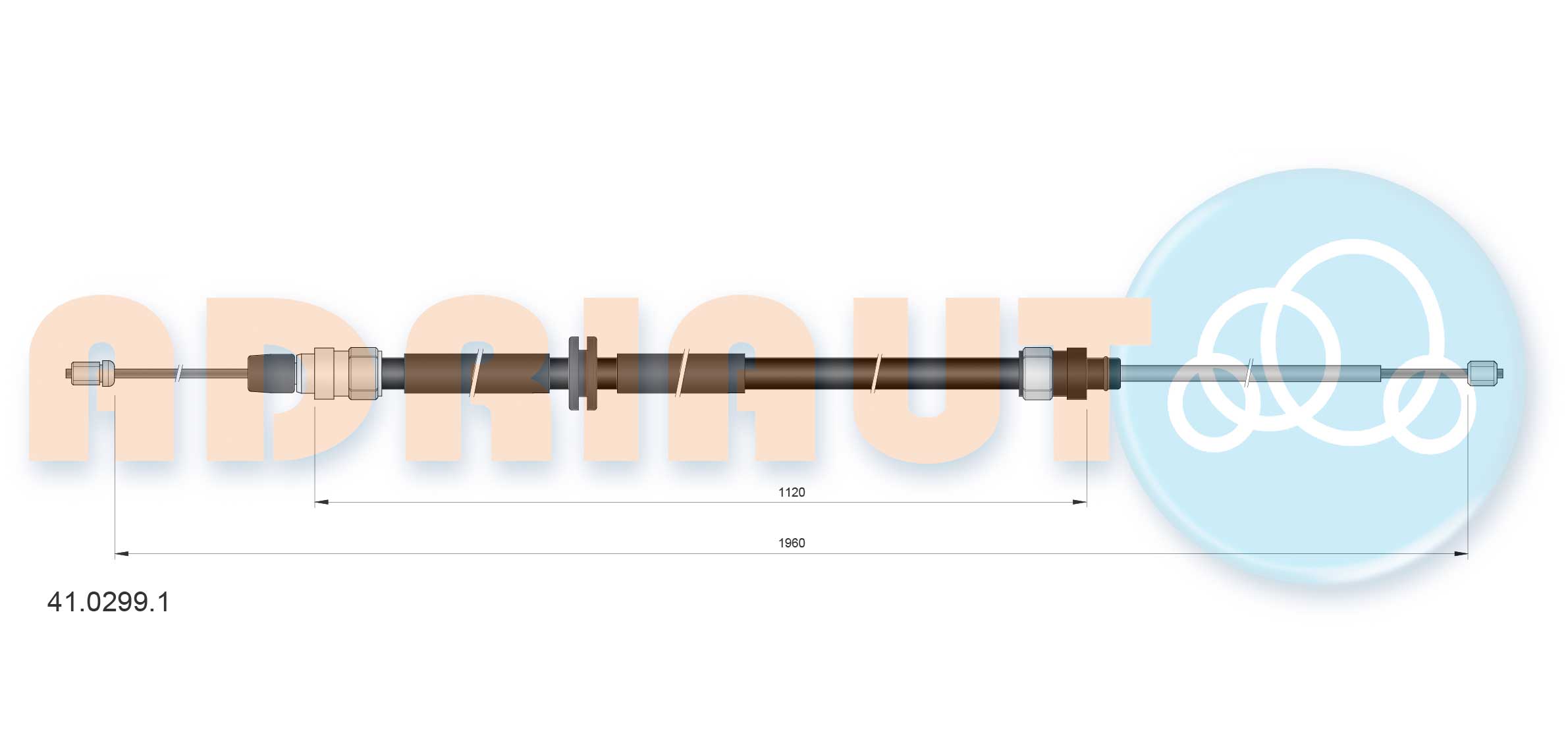Cable Pull, parking brake (41.0299.1)