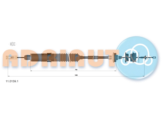 Cable Pull, clutch control (11.0139.1)
