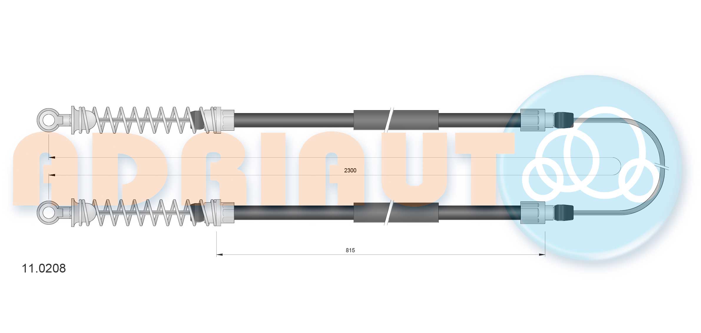 Cable Pull, parking brake (11.0208)