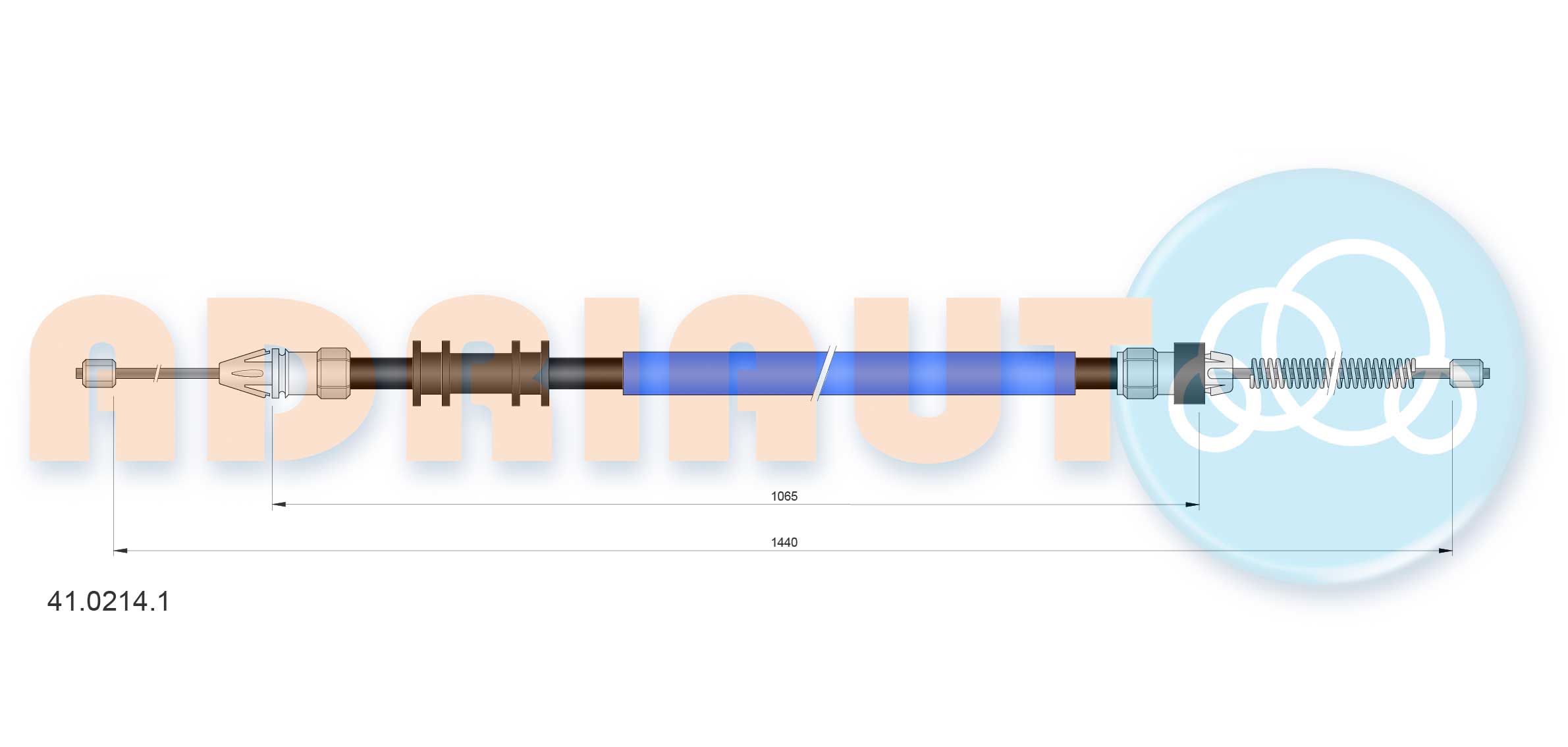 Cable Pull, parking brake (41.0214.1)